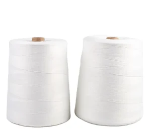Factory Price 12s 4 20s 6 Raw White 100% Polyester Yarn High Strength Eco Friendly for Industrial Machine Sacks Woven Bag