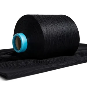 Factory Price Anti bacterial 50 1 JET BLACK Cotton Like Yarn Quick Dry Comfortable Smooth Yarn for Textile Weaving Knitting