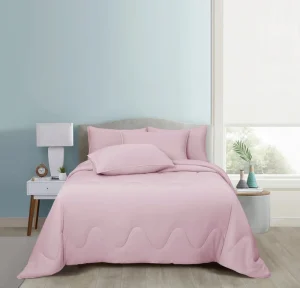 Factory Price Cooling Fabric Solid Color Customized Heavy Comforter Set