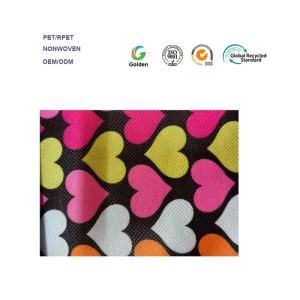 Factory Price Custom Color Eco Bag Recycled Nonwoven Fabric Carry Bag Rpet Nonwoven Fabric