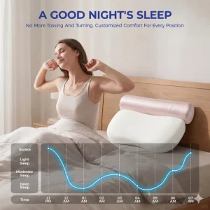 Factory Price Custom Latex Wave Cervical Support Ergonomic Sleeping Pillows Memory Foam Bed Neck Pillows