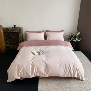Factory Price Customizable Pure Cotton Jacquard Bedding Set Fresh Premium Feel Minimalist Four Piece Set