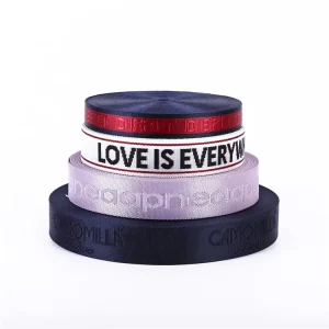 Factory Price Customized Jacquard Polyester Webbing For Garments Shoes Bags