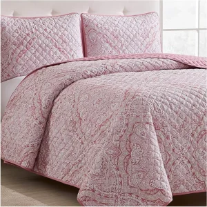 Factory Price Disperse Print 100%Polyester Ultrasonic Quilting with Polyester Filling for Bedding Bed Cover Set