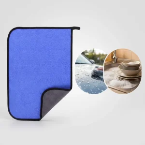 Factory Price Double Use Microfiber Car Wash Cloth Rag Durable Reusable Kitchen Daily Cleaning Towel