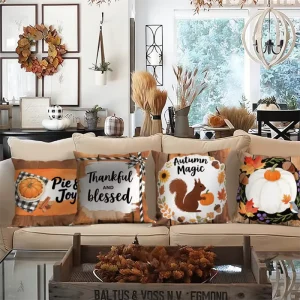 Factory Price High Quality Custom Design Festival Digital Print Throw Pillow Covers for Living Room Decor