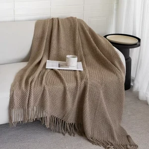 Factory Price High Quality Knit Throw Blanket Super Soft Warm Blanket Custom Oversized Warm Luxury Winter Soft Throw Blanket