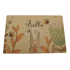 Factory Price High Quality Non Slip Rubber Door Absorbent Floor Mat Linen Custom Doormat