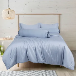 Factory Price Jacquard Solid Color Customized Comforter Set Bedding Set