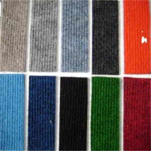 Factory Price Laiwu Carpet Polyester Needle Felt Stripe Carpet Tiles