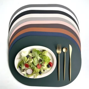 Factory Price Leather Placemats Heat Resistance Anti scalding Waterproof Oil Proof Place Mat Table Mat