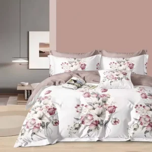 Factory Price Microfiber 100% Polyester king Size Floral Printing 8PCS Comforter Bed Set
