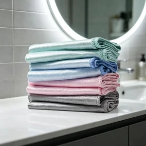 Factory Price Microfiber Shiny Glass Cleaning Cloth for Bulk Purchase Home Car Use
