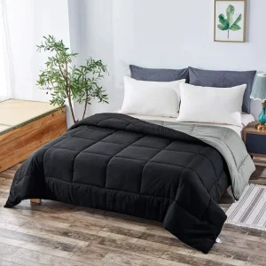 Factory Price Modern Winter Summer Warm Fluffy All-Season Black Grey Hypoallergenic Quilted Comforter