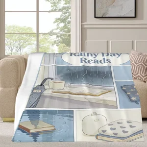 Factory Price Printed Flannel Throw Blanket All Season Cozy Lightweight Anti Pilling Customizable Home Textile for Couch Bed