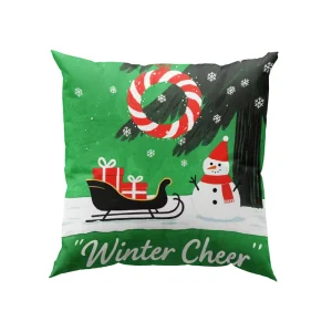 Factory Price Square Printed Christmas Marine Striped Home Hotel Use Cushions Throw Pillows with Zipper Cover