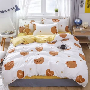 Factory Price White Hotel Bedding Quilt Blanket king Quilted Comforter Bed Sheet Orange Comforters Fitted Sheet Twin