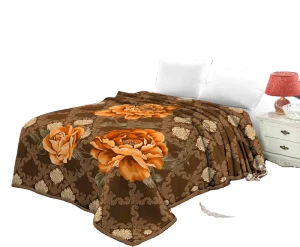 Factory-Priced Washable Floral Geometric Raschel Crocheted Fur Blanket Solid Striped Dot Cartoon Character-Styled Home Decor