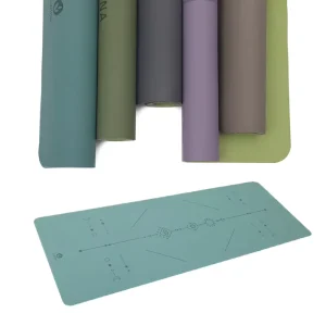 Factory Printed Eco Friendly Gym Non Slip Natural Rubber Colorful Custom Yoga Mat PU with Carrying Bag and Custom Logo