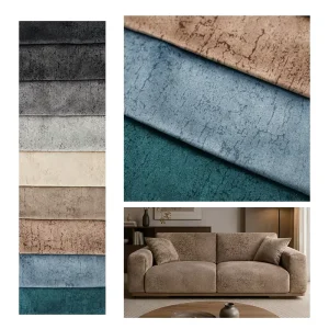 Factory Printed Fabric 100% Polyester Velvet Fabric for Sofa Chair Upholstery