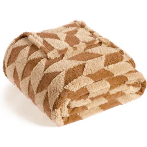 Factory Sale Flannel Fleece Throw Blanket Soft Cozy Diamond Fuzzy Blanket for Bed Home Decor Gifts