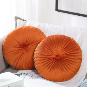 Factory Sale High Quality Modern Velvet Decorative Round Shape Pillow for Home Decor