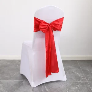 Factory Satin Chair Bows Covers for Weddings & Banquets Event Chair Sashes