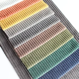 Factory Sell Corduroy Fabric for Sofa Upholstery Knitting Velvet Micro Corduroy Fabric for Sofa Cover