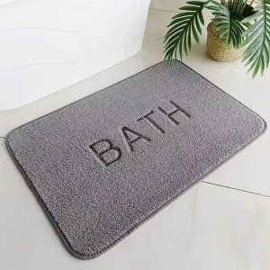 Factory Selling Microfiber Shaggy Bath Rug Water Absorbent Non Slip Tufted Bath Mat Shower Carpet for Bathroom Floor