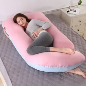 Factory Side Sleeping Removable All Cotton U Shaped Pillow Maternity Pillow