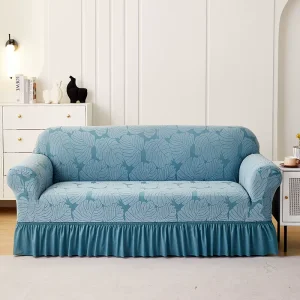 Factory Skirt Sofa Cover Set for Living Room Elastic Stretch Slipcovers 3 Seater L Shape Corner Sofa Seat Slip Covers