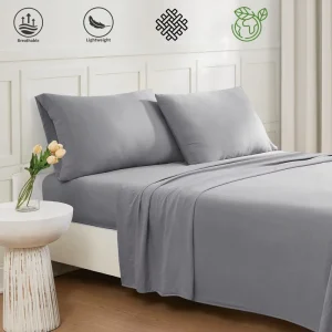Factory Soft 4 Piece Bedding Set Lightweight Sheet Set Breathable Bed Sheet Set
