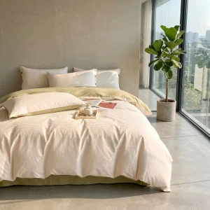 Factory Solid Color Bedding Set 4 Piece Plain Microfiber Polyester Duvet Cover Set for Hotel and Home