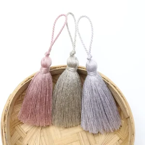 Factory Spot Direct Supply 5.5cm Rope Lug Tassel Multi-color Optional Polyester CottonspLine Clothing Accessories Tassel
