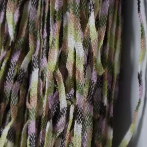 Factory Stock 1 7.2NM High Speed Ribbon Belt Blended Spun Yarn Polyester Cotton Nylon Double Twist Custom Dyed Melange Yarn