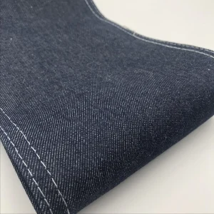 Factory Stock Lot 10oz Indigo Twill 72%Cotton Heavyweight Yarn Dyed Denim Fabric for Shoes & Accessories