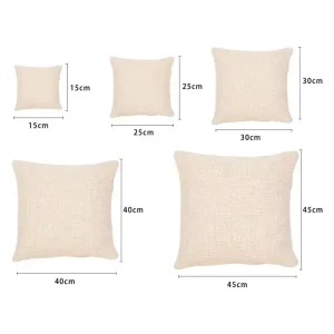 Factory Sublimation Blanks 12X12 15 X 15 Polyester Soft Zipper Pillow Covers Blank Sublimation Pillow Cases