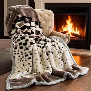 Factory Super Soft Polyester Blanket Style Heavy Plush Warm Printed Raschel Bed Blanket for Winter Bed Blankets