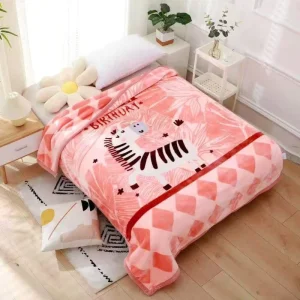 Factory Superior Quality Promotional Luxury Cloud Blanket 100% Polyester Super Soft Cozy Raschel Blanket