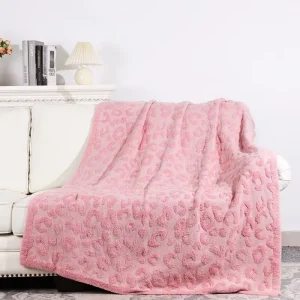 Factory Supermarket Direct Sale Breathable Thin No Bulk Knit Fabric Throw Blanket for Living Room Bedroom & RV Use