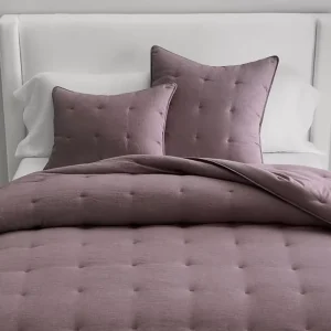 Factory Supersoft Polyester Fill Solid Color Comforter Set Purple Color