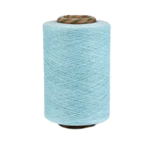 Factory Supplier OE Recycled Eco Friendly Sky Blue Cotton Polyester Blended Open End Carded Yarn RG070 Model for Knitting