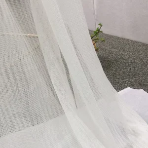 Factory Supplier White Voile Sheer Curtains Fabric For Room