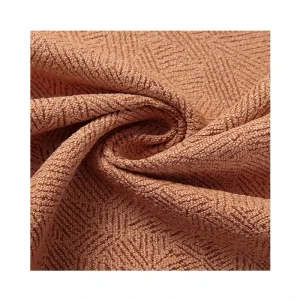 Factory Supply 100% Polyester Eco-Friendly Yarn Dyed Knitted Stripe Pattern Durable Jacquard Curtain Fabric Roll