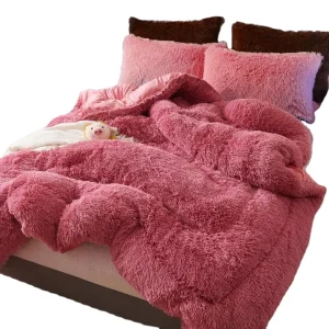 Factory Supply 100% Polyester Fluffy Comforter Sets Quilt Sets