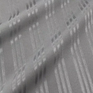 Factory Supply 100% Polyester Jacquard Stripe Knit Solid Color Fabric for Sportswear for Clothing