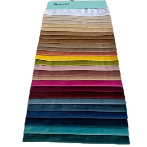 Factory Supply 100% Polyester Plain Holland Velvet Fabric Multi Colors Warp Knitted Sofa Pillow Flame Retardant Breathable