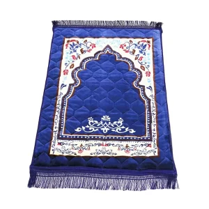 Factory Supply 100% Polyester Smooth Quilted Muslim Cloudy Raschel Fabric Prayer Mat Rugs
