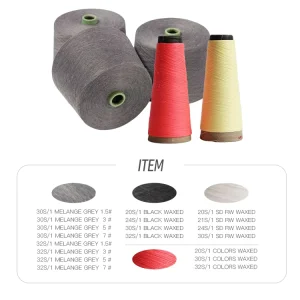 Factory Supply 100% Recycled Polyester Spun Yarn 20S 1 30S 1 Grey Melange Yarn for Socks & Hosiery