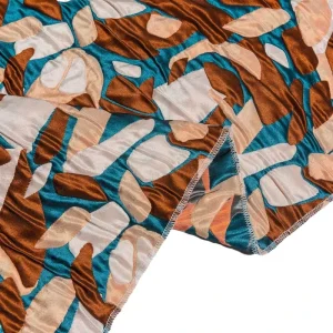 Factory Supply Custom Jacquard Brocade Fabric 100% Polyester Yarn Dyed Flame Retardant Eco-Friendly for Dresses Curtains